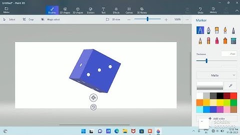 How to Draw a Dice in Paint 3D