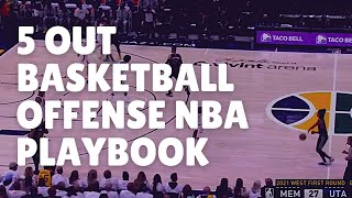 5 Out Basketball Offense NBA Playbook