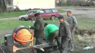 UKRAINE.Церква с.Гірське.The Church of Hirske. Construction of the Church