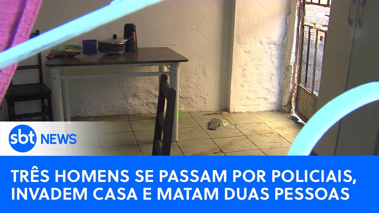 Criminosos disfarçados de policiais invadem casa e matam moradores em MG | #SBTNewsnaTV (30/08/24)