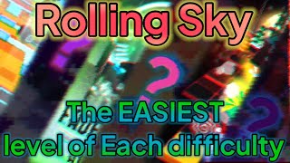 Rolling sky  the EASIEST level of each difficulty in my opinion (May 2023) [RS v3.7.5]