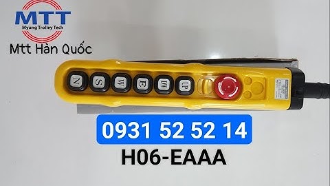 Tay bấm điều khiển cầu trục - Ray điện hộp kín - Cáp dẹt máng C cầu trục - Chổi tiếp điện cầu trục