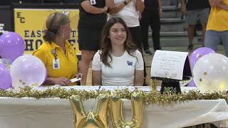 East Central HS sees four student-athletes sign letters of intent