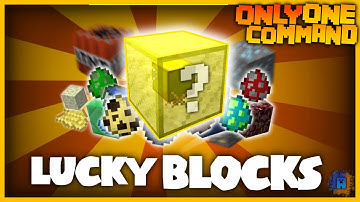 Minecraft: Lucky Blocks in only one command! (1.8)