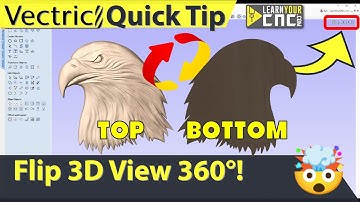 Rotate 3D View 360 Degrees with One Button - Vectric VCarve, Aspire, & Cut2D Quick Tip