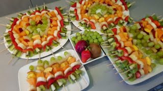 Brochettes de fruits - Salade de Fruits Dégustation - ikramlık Meyve Sunumu screenshot 2