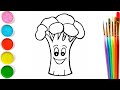 Draw a picture of Vegetables for kids |нарисуй Овощи| ارسم صورة للخضروات| көкөністердің суретін салу