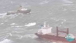 Bulk Carrier Abandoned, Collides With Tanker, Platforms and Towed by Tug in Bad Weather