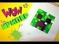 Рисуем по клеточкам- КРИПЕР из  minecraft!