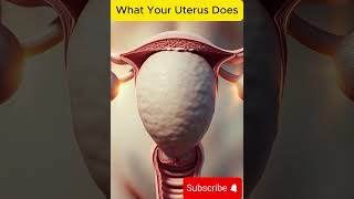 What Your Uterus Does 🤯 | Hidden Functions Explained 🔬 #anotomy #pregnant #humanbodysystem #heartbit