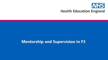Mentorship and Supervision in F3