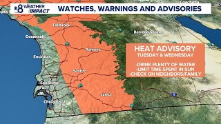 Temperatures Set To Climb Dramatically By The Middle Of The Week, With Santa Ana Winds