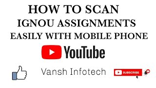 How To Scan IGNOU Assignments screenshot 2