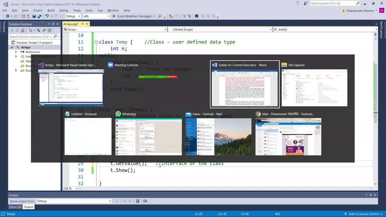 Lecture 13 Class, Constructors and Destructors - YouTube