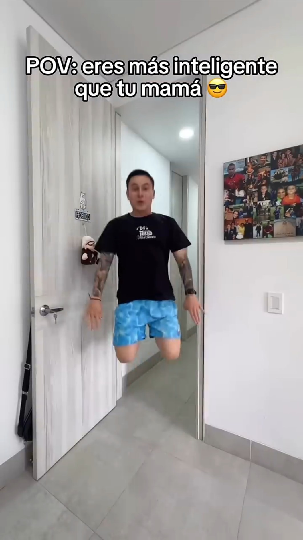 Entré sin pisar ?