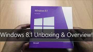 Windows 8.1 Full Version Unboxing and Overview!