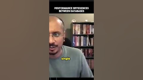 Performance differences between Databases