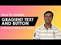 How to create gradient text and button in elementor