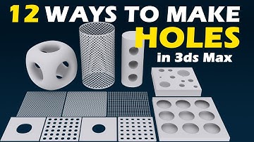 Easy Ways to Create Holes in 3ds Max | Modeling Techniques Tutorial