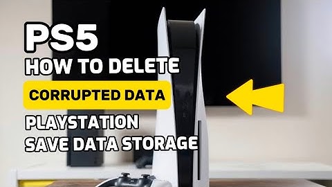 How To Delete Corrupted Data On PS5 Easy Way PlayStation