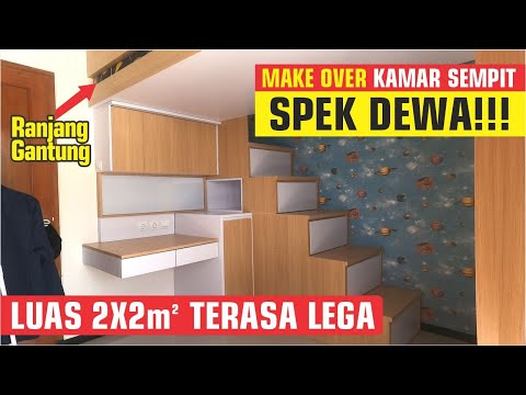 MEZZANINE KAMAR TIDUR DARI KAYU - RENOVASI KAMAR ANAK UKURAN 2 X 2 METER - RUMAHNESIA