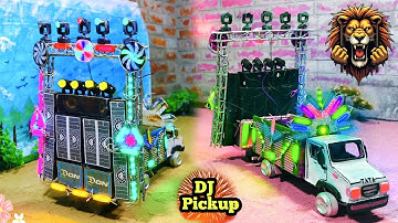 Mini Dj Truck | Mini dj setup | Competition Dj setup loading at-home I how to make dj truck light