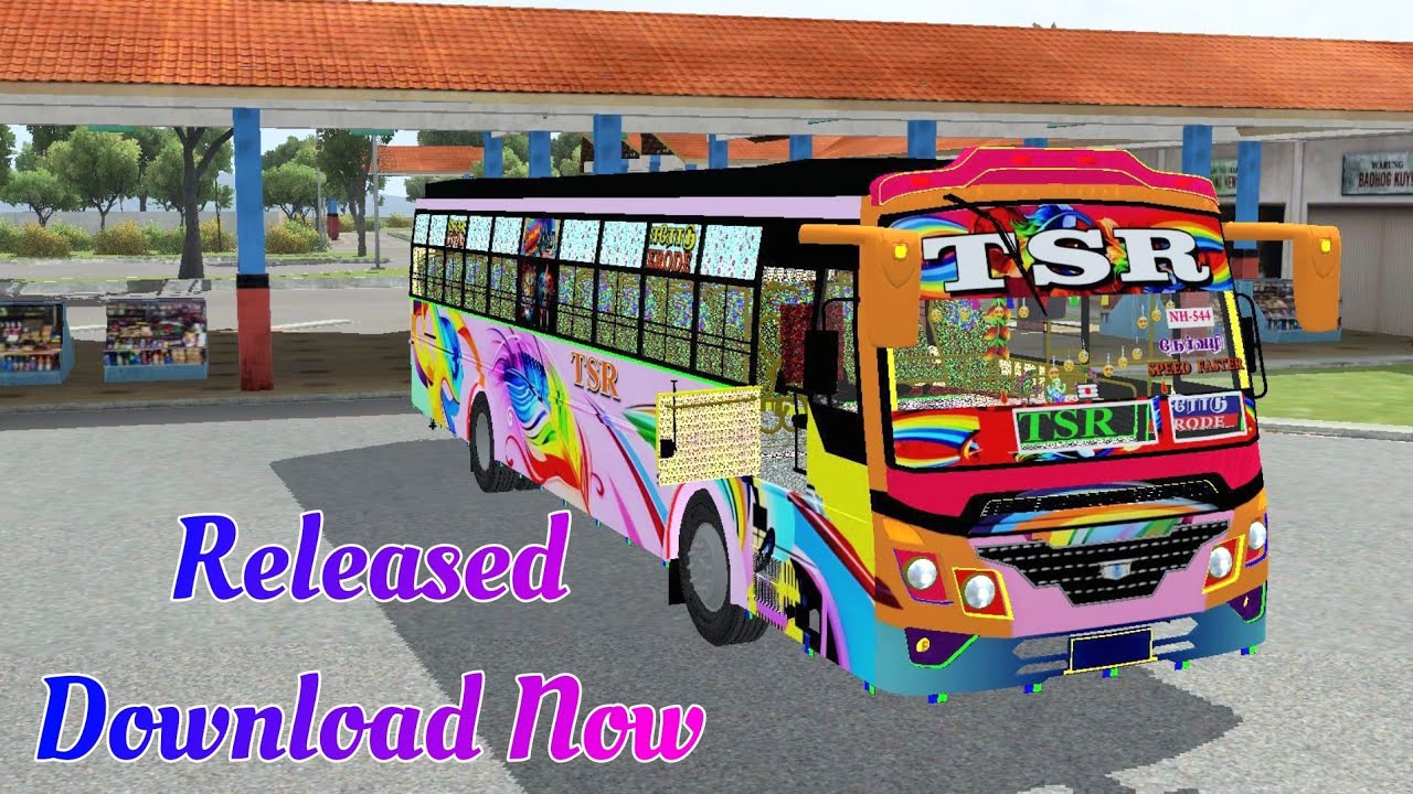 TSR new bus mod Released bus simulator Indonesia new bus mod - YouTube