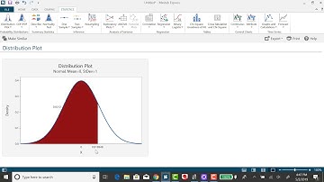 Minitab Express: Finding Z-Scores Given Area