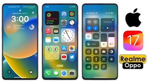 OG iPhone 15 ( iOS 17 ) Theme with iOS Lock Screen for Realme and Oppo devices