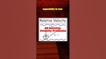 Relative Velocity in 45 seconds - Physics 1