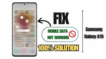 How To Fix Mobile Data Not Working on Samsung Galaxy A15 in 2025 | Quick & Easy Solution!