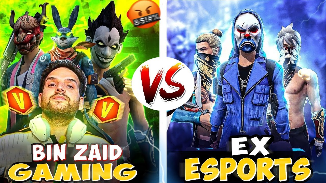 BIN ZAID GAMING 🤬 VS LEADER EX GAMING 😳 4V4 INSANE MATCH 😱🔥 Garena