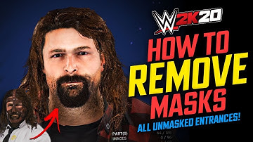 WWE 2K20 : HOW TO UNMASK ANY SUPERSTAR!! Play as Mick Foley, Unmasked Kane and more!