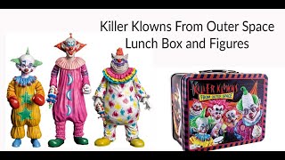 Killer Klowns From Outer Space Figures and Lunch Box