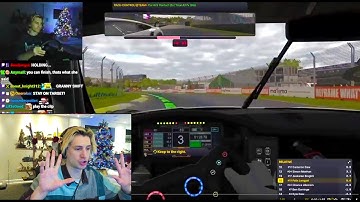 xQc Loses His Mind After Streamer Calls him Out on IRacing