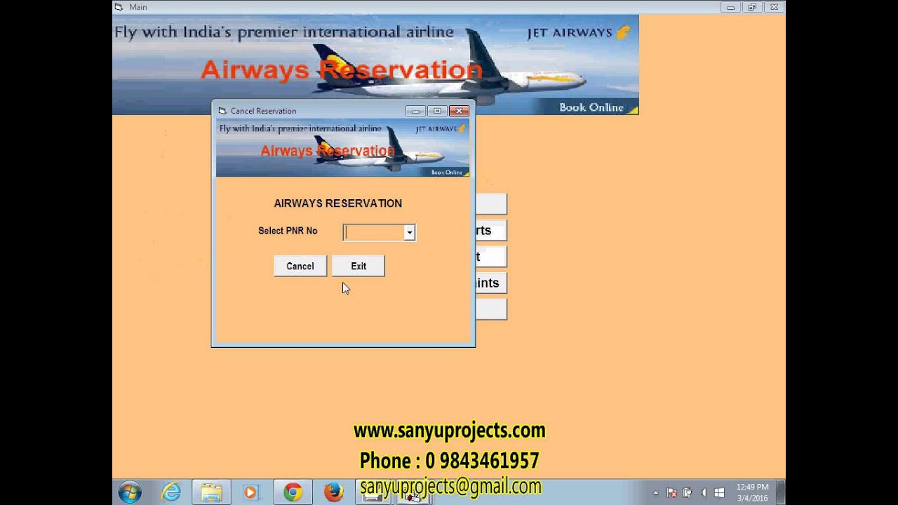 Airline Reservation System YouTube