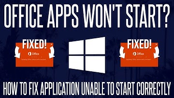How to FIX Application Unable to Start Correctly on Microsoft Office Apps in Windows 10