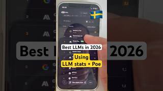 LLM Stats + Poe = 🤖🥇 (Sweden 🇸🇪) [2026] #LLM #Poe