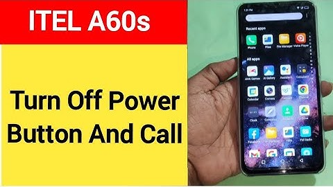 How to turn off power button and call, Itel A60s me power button and call off kaise karen
