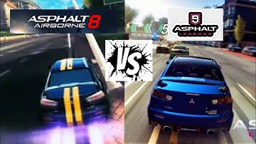 Asphalt 9 vs Asphalt 8 comparison