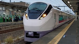 E657系K11編成が特急ひたち21号仙台行として大甕駅を発車