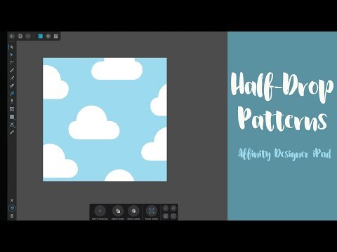 How To Create Half-Drop Repeating Patterns With Affinity Designer iPad