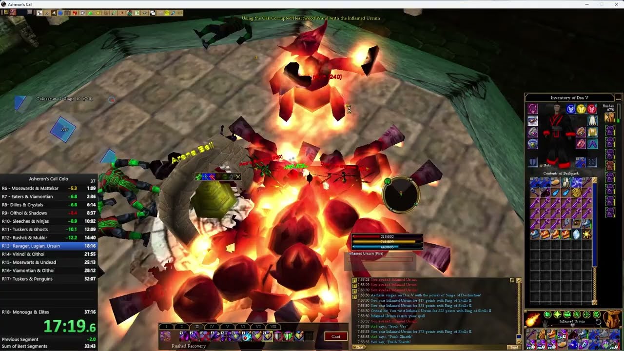 37 Minute Colosseum (2 characters) - Full Run, Music Only. (Asheron's Call Levistras)