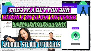 How to #Create a #Button and #Handle On #Click #Listener in #App | #Android #Studio #Tutorials #2022 screenshot 1