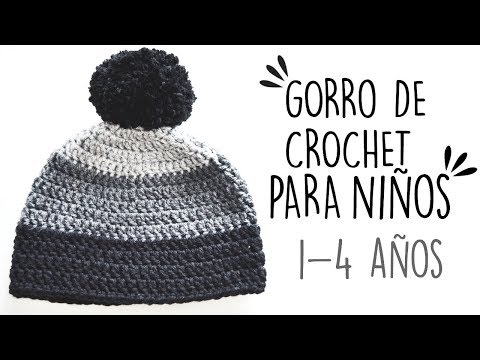 GORRO DE CROCHET PARA NIÑOS | 1- 4 AÑOS Danii's Ways ♡ - YouTube