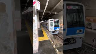 西武6000系6103編成　急行拝島行き発車シーン