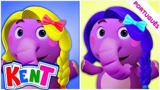 ⁣NOVO! Kent o Elefante | AS CORES COM O CABELO DA RAPUNZEL, RAPUNZEL E MAIS | Vídeos Infantis