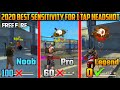 2020 best sensitivity for 1 tap headshot  free fire 1 tap headshot secret trick  tips and tricks 