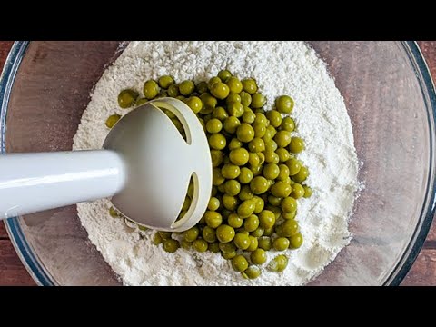 Mix peas with flour for 1 amazing result! You will be happy !