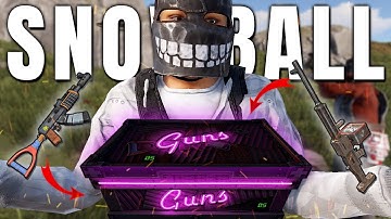 How I SNOWBALL To BOXES Of GUNS! - Rust